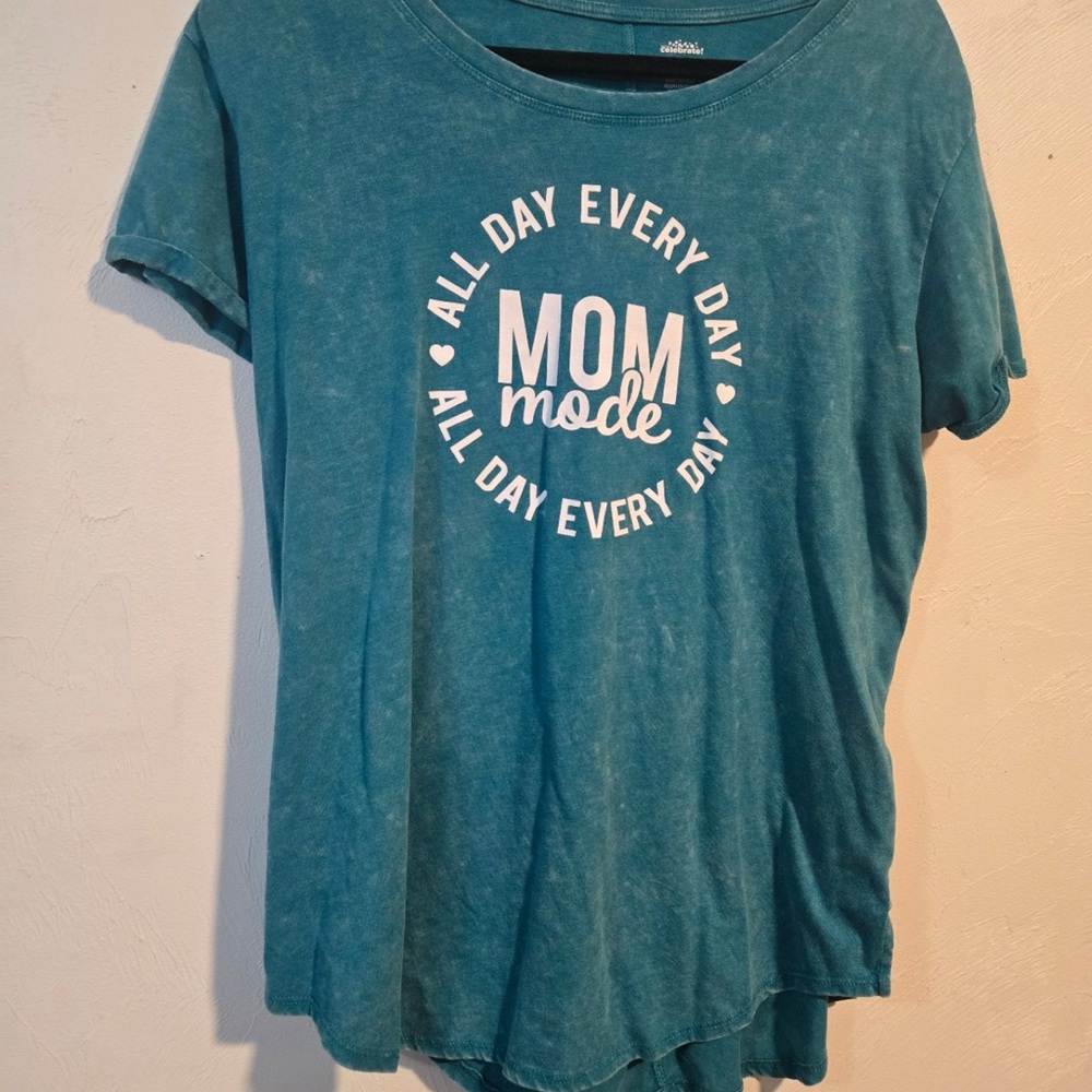 Mom Mode Short Sleeve Tee - Teal